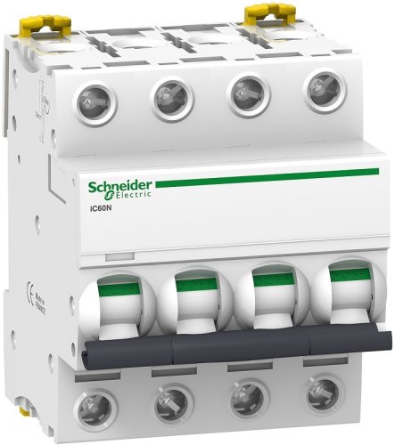 Выключатель автоматический Schneider Electric Acti9 iC60N 4п 63А B 6кА фото Выключатель автоматический Schneider Electric Acti9 iC60N 4п 63А B 6кА картинка
